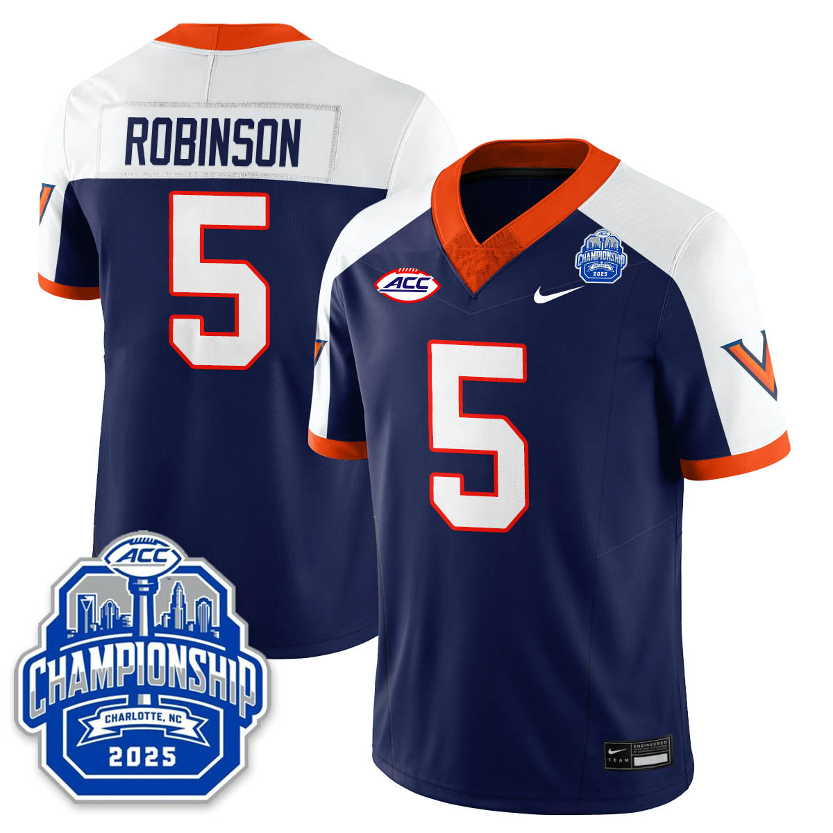 Virginia Football ACC Championship Vapor Limited Jersey - All Stitched-DTD