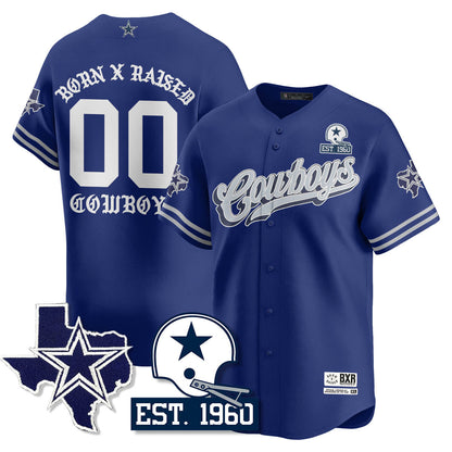 DAL Born x Raised Baseball Jersey - All Stitched-DTD