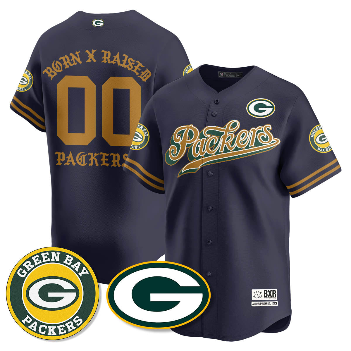 GB Born x Raised Baseball Jersey - All Stitched-DTD