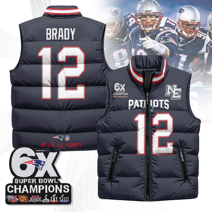 NE 6-Time Champions Unisex Puffer Vest-DTD