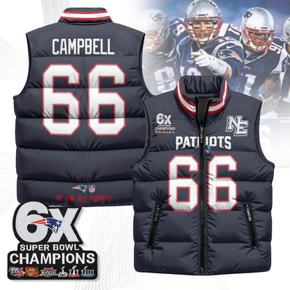 NE 6-Time Champions Unisex Puffer Vest-DTD