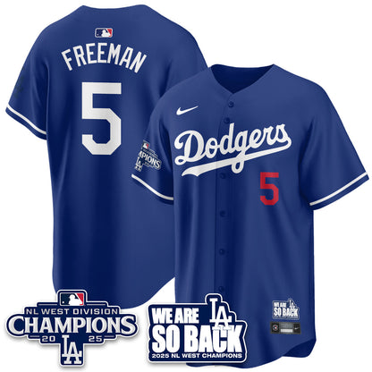 LAD 2025 NL West Division Champions Jersey - All Stitched-DTD