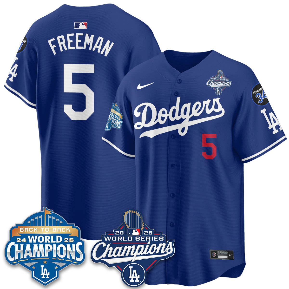 LAD 2025 World Series Champions Jersey - All Stitched-DTD