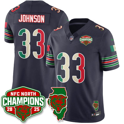 CHI Mexico NFC North Division Champions Vapor Limited Jersey - All Stitched-DTD