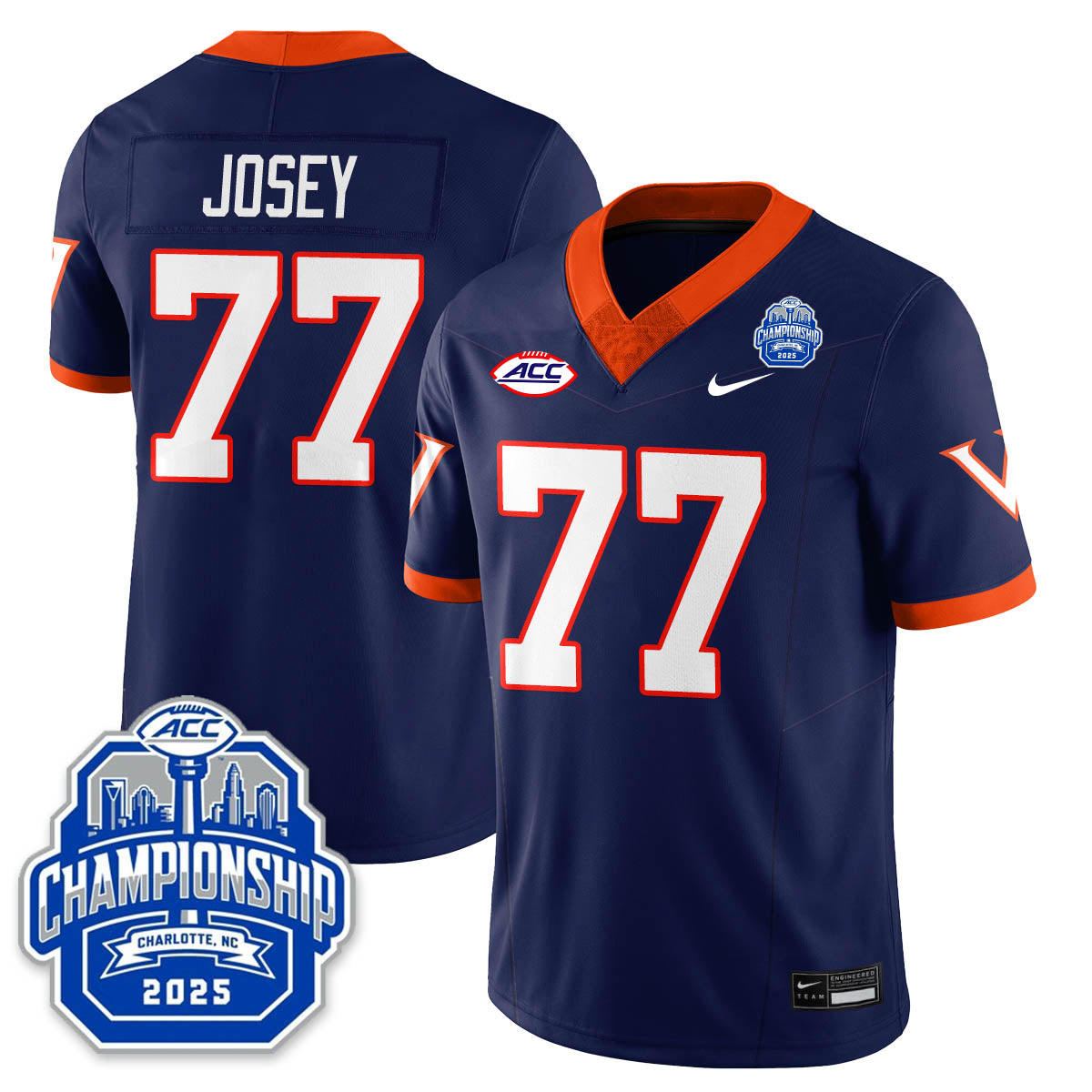 Virginia Football ACC Championship Vapor Limited Jersey - All Stitched-DTD