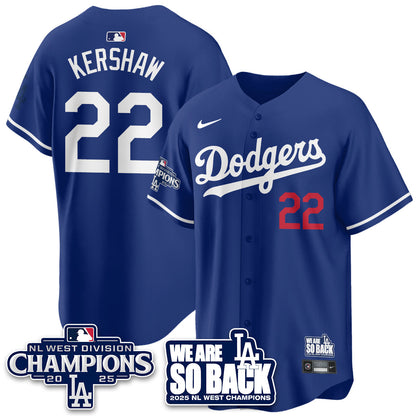 LAD 2025 NL West Division Champions Jersey - All Stitched-DTD