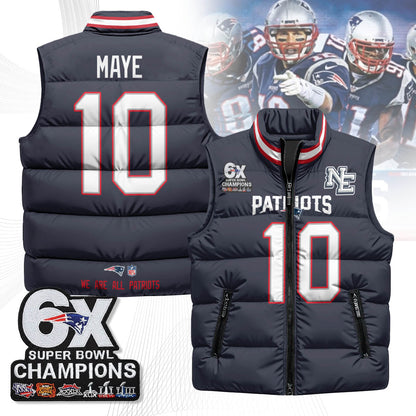 NE 6-Time Champions Unisex Puffer Vest-DTD