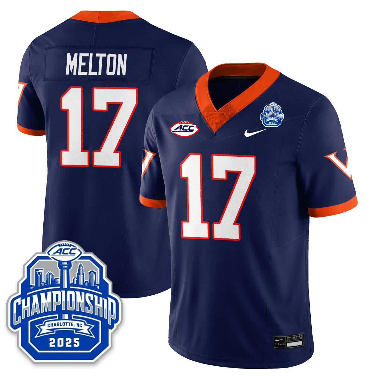 Virginia Football ACC Championship Vapor Limited Jersey - All Stitched-DTD