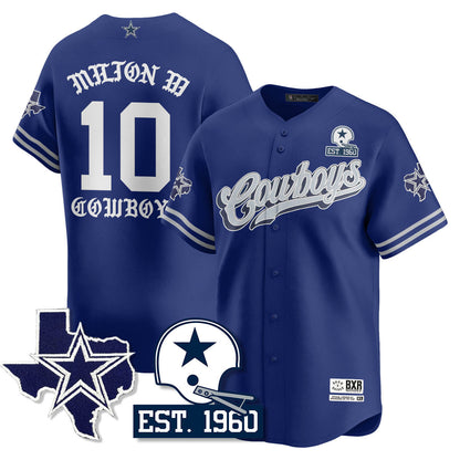DAL Born x Raised Baseball Jersey - All Stitched-DTD
