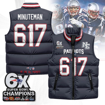 NE 6-Time Champions Unisex Puffer Vest-DTD