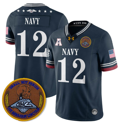 Navy MID Honoring the 250th Anniversary of the United States Navy Jersey - All Stitched-DTD