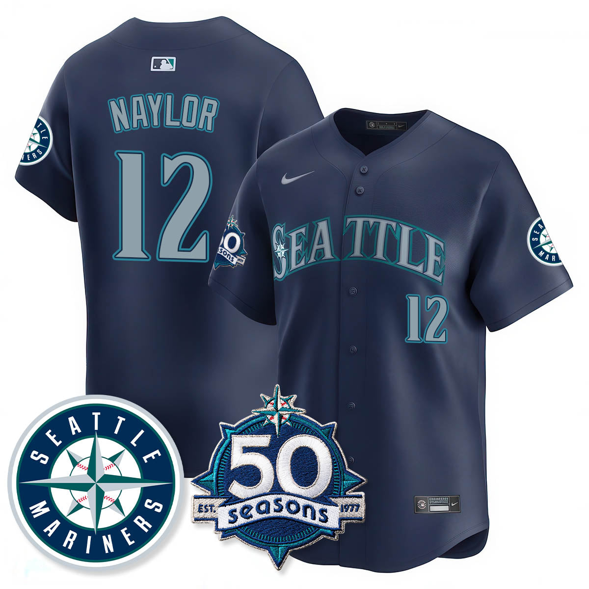 SEA Vapor Premier Limited Jersey - 50th Anniversary - All Stitched-DTD
