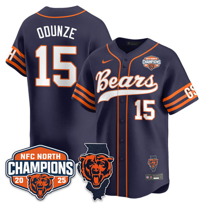 CHI  NFC North Division Champions Vapor Limited Baseball Jersey - All Stitched-DTD