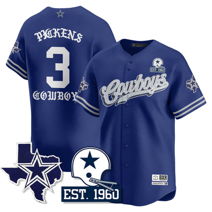 DAL Born x Raised Baseball Jersey - All Stitched-DTD