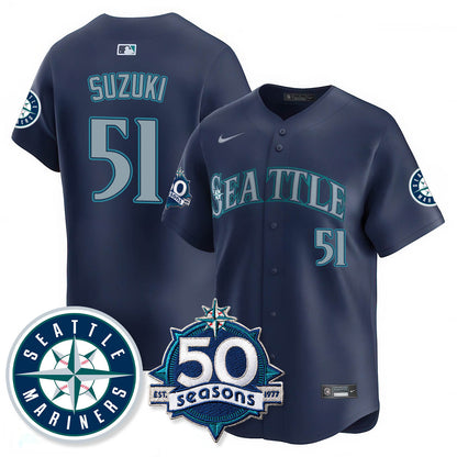 SEA Vapor Premier Limited Jersey - 50th Anniversary - All Stitched-DTD