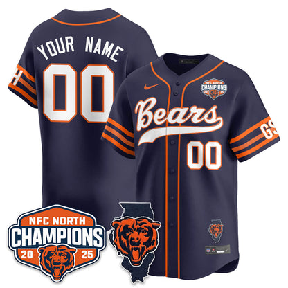 Custom CHI  NFC North Division Champions Vapor Limited Baseball Jersey - All Stitched-DTD