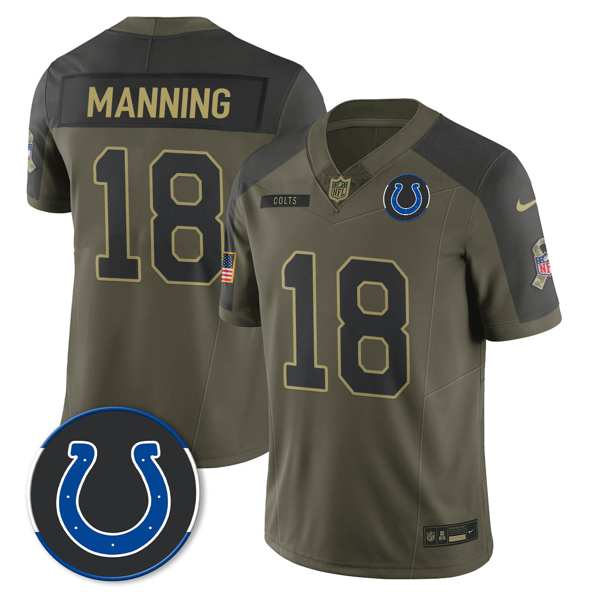 IND 2025 Salute to Service Limited Jersey - All Stitched-DTD