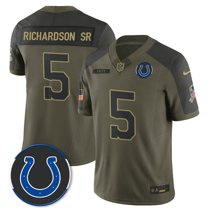 IND 2025 Salute to Service Limited Jersey - All Stitched-DTD