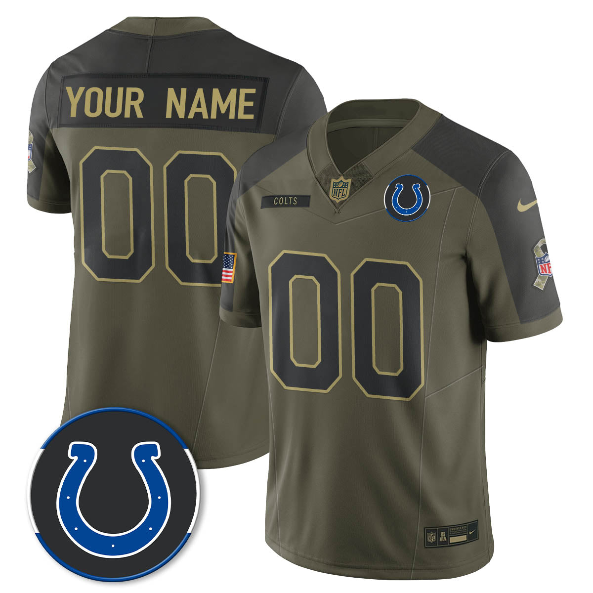 IND 2025 Salute to Service Limited Jersey - All Stitched-DTD
