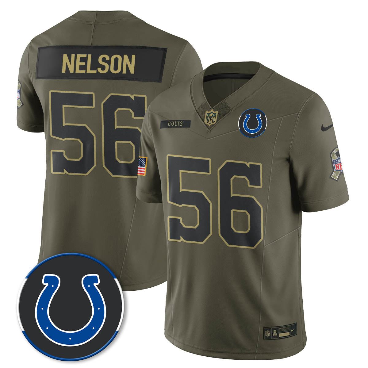 IND 2025 Salute to Service Limited Jersey - All Stitched-DTD