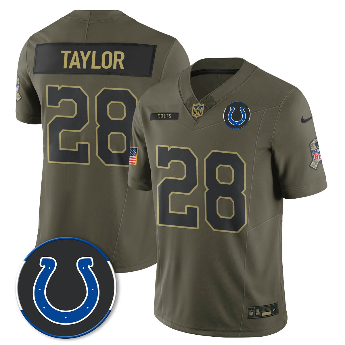 IND 2025 Salute to Service Limited Jersey - All Stitched-DTD