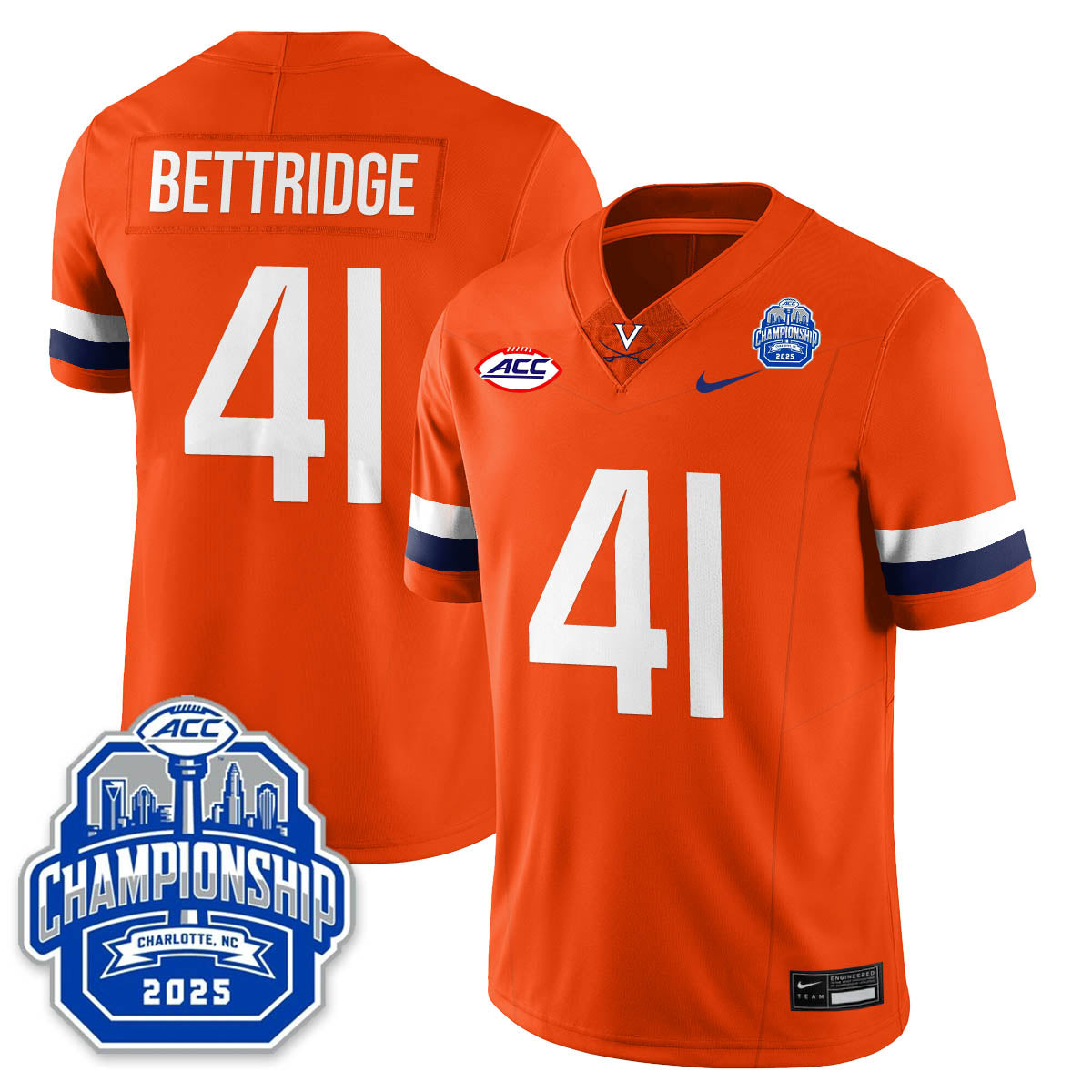 Virginia Football ACC Championship Vapor Limited Jersey - All Stitched-DTD