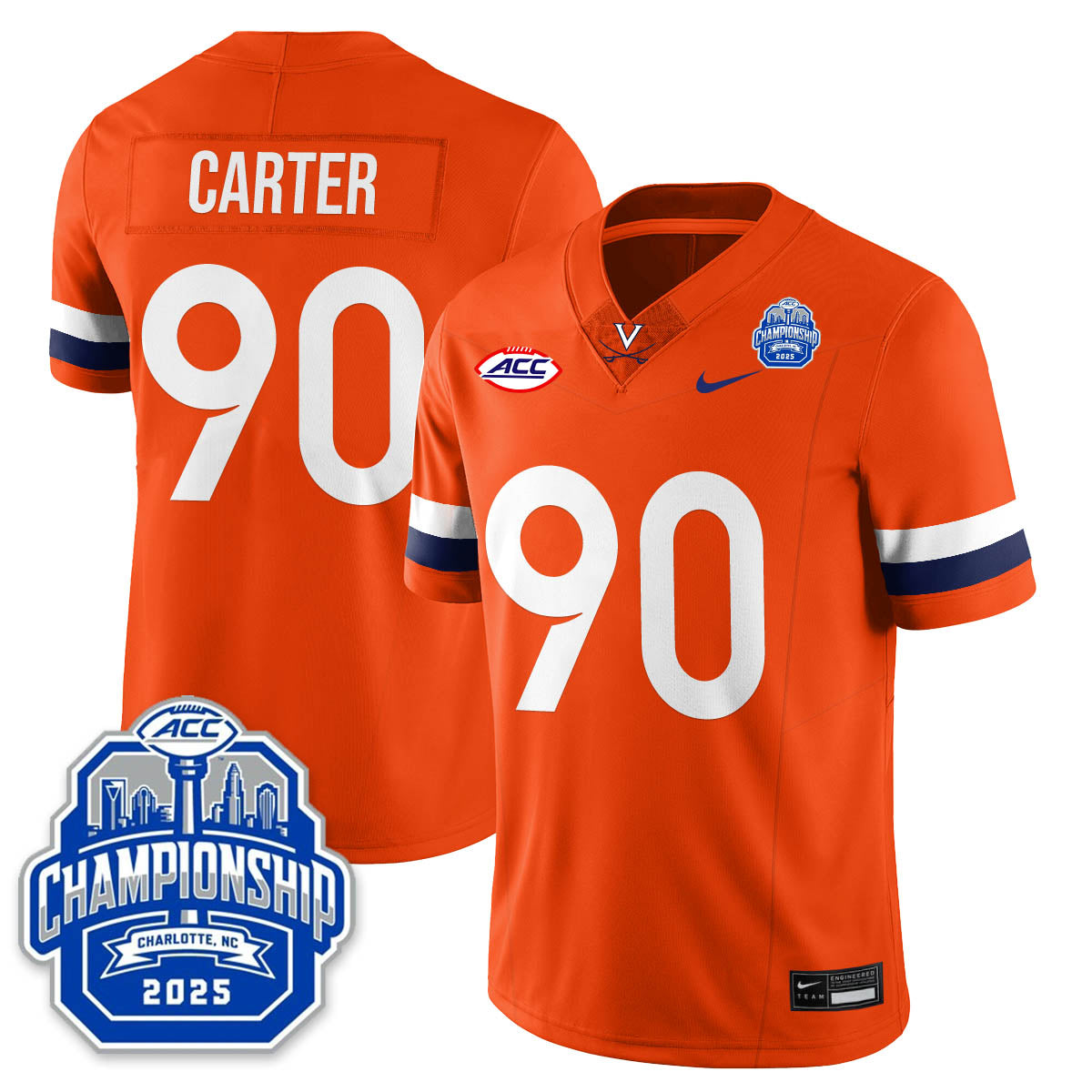 Virginia Football ACC Championship Vapor Limited Jersey - All Stitched-DTD
