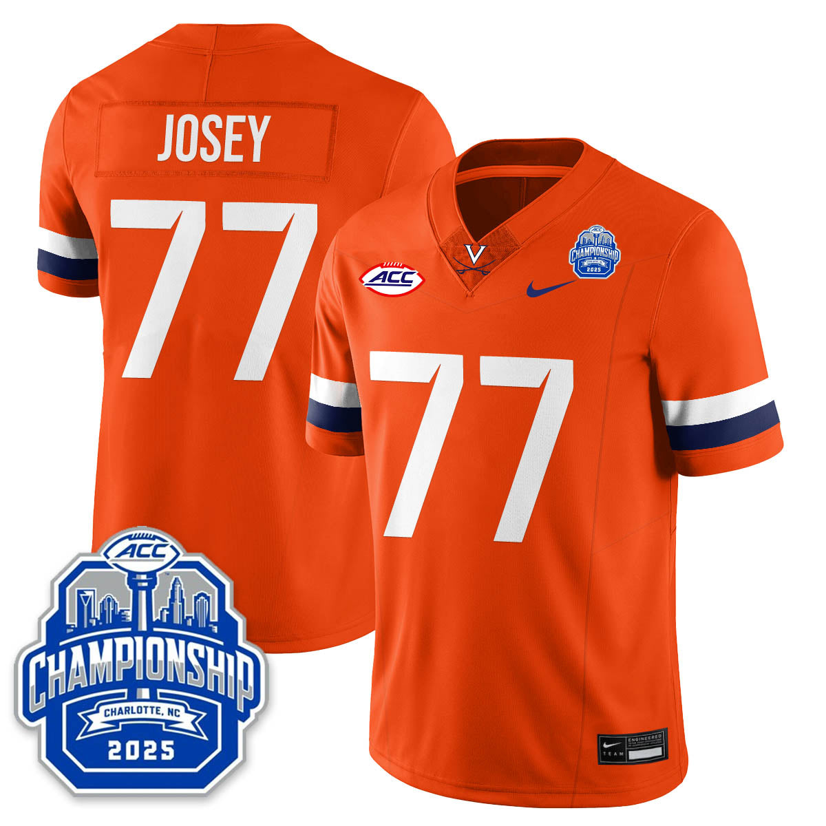 Virginia Football ACC Championship Vapor Limited Jersey - All Stitched-DTD