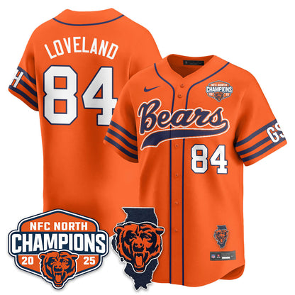 CHI  NFC North Division Champions Vapor Limited Baseball Jersey - All Stitched-DTD