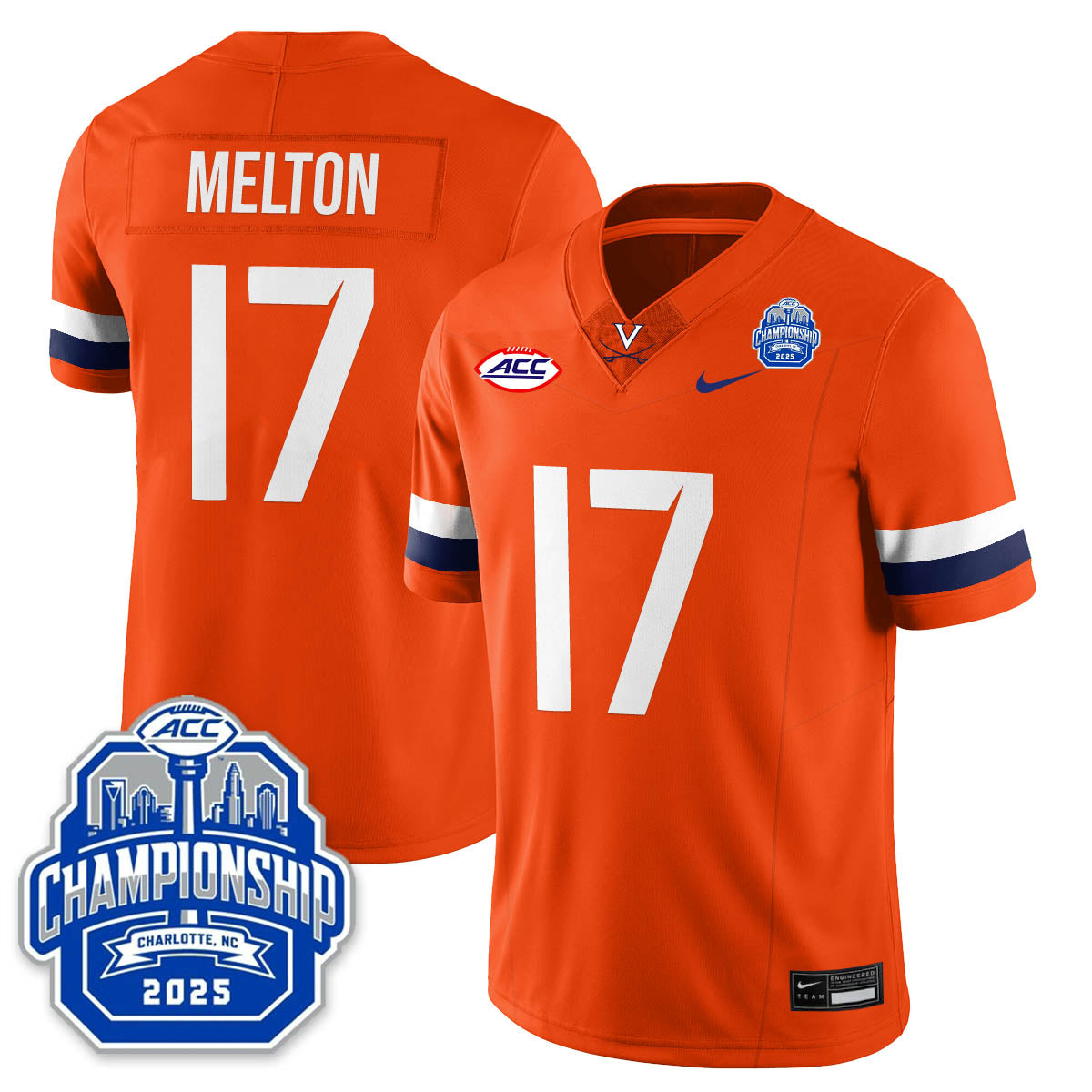 Virginia Football ACC Championship Vapor Limited Jersey - All Stitched-DTD