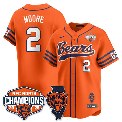 CHI  NFC North Division Champions Vapor Limited Baseball Jersey - All Stitched-DTD