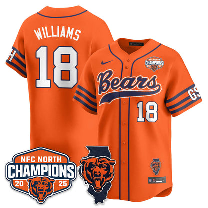 CHI  NFC North Division Champions Vapor Limited Baseball Jersey - All Stitched-DTD