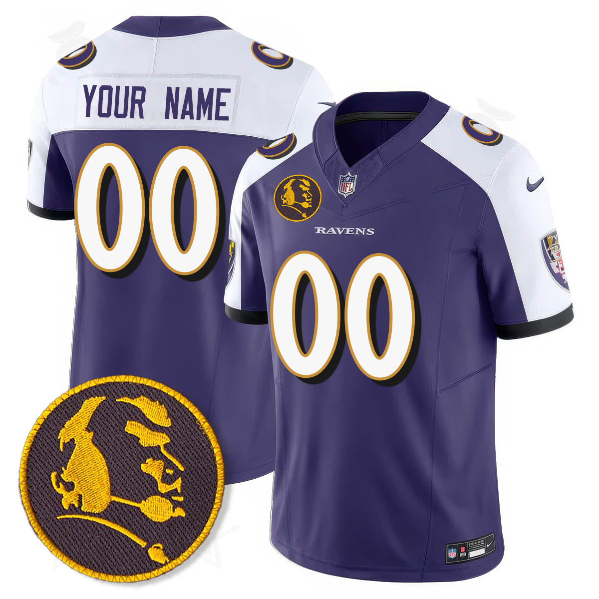 Custom BAL Vapor Limited Jersey - John Madden Patch - All Stitched-DTD