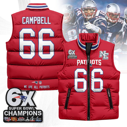 NE 6-Time Champions Unisex Puffer Vest-DTD