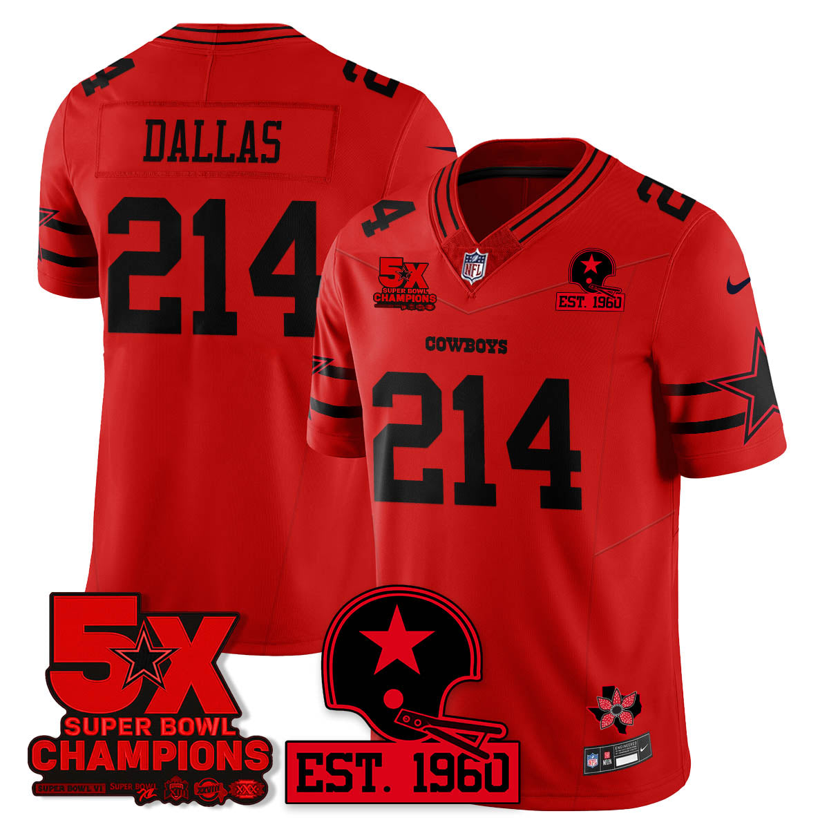 DAL 'Stranger Things Edition' Vapor Limited Jersey - All Stitched-DTD
