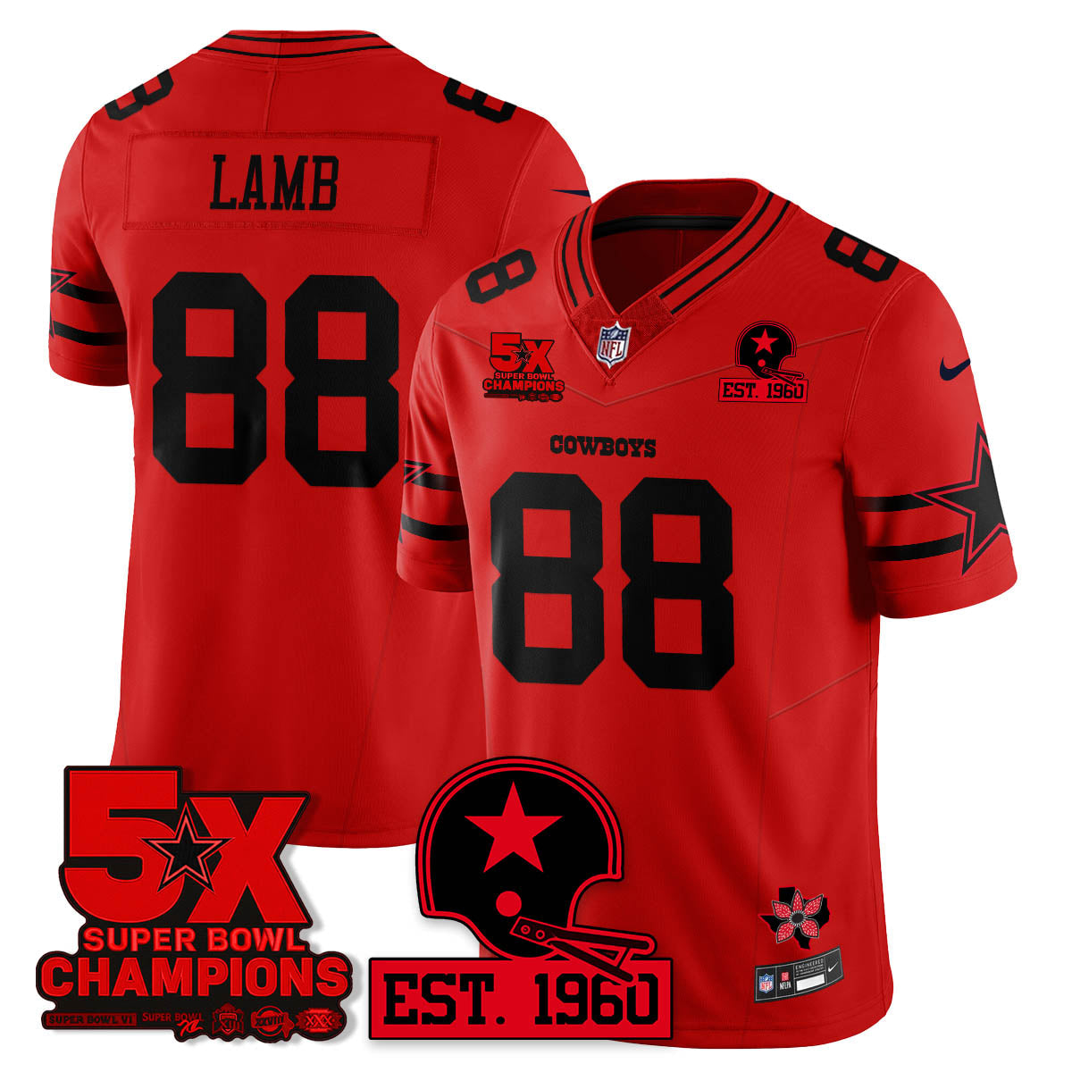 DAL 'Stranger Things Edition' Vapor Limited Jersey - All Stitched-DTD