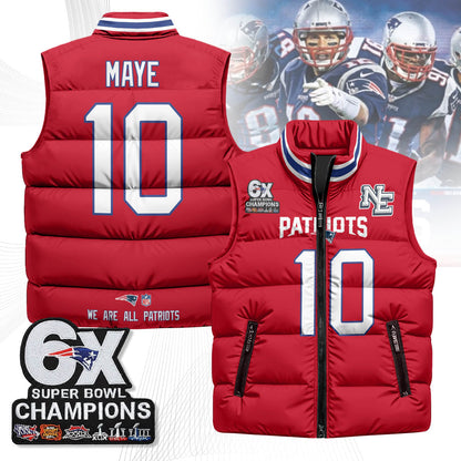 NE 6-Time Champions Unisex Puffer Vest-DTD