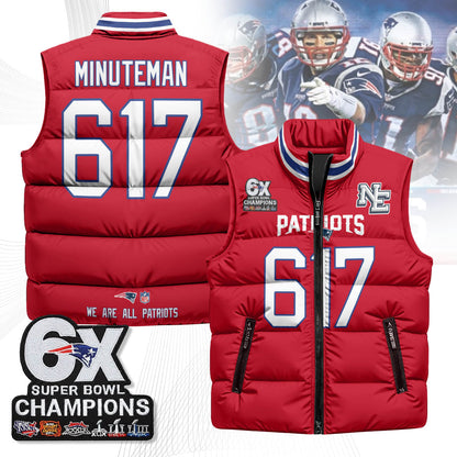 NE 6-Time Champions Unisex Puffer Vest-DTD