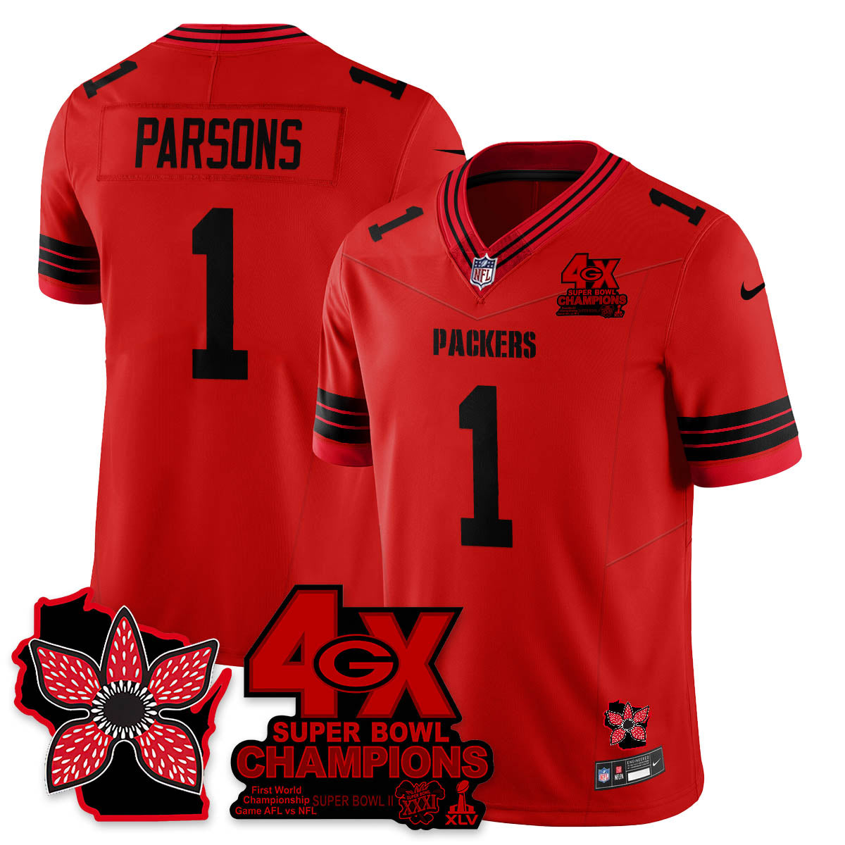 GB 'Stranger Things Edition' Vapor Limited Jersey - All Stitched-DTD