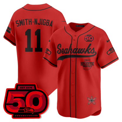 SEA Stranger Things Vapor Limited Baseball Jersey - All Stitched-DTD