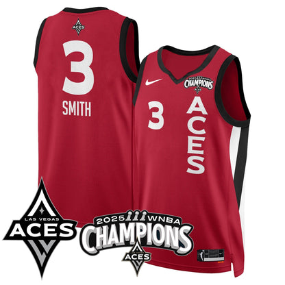Las Vegas Aces 2025 WNBA Championship Jersey - All Stitched-DTD