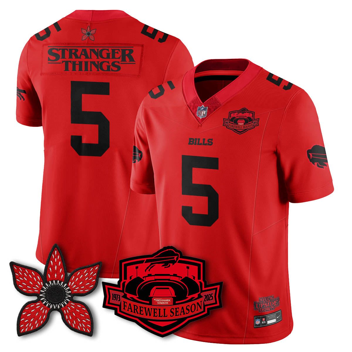 BUF 'Stranger Things Edition' Vapor Limited Jersey - All Stitched-DTD
