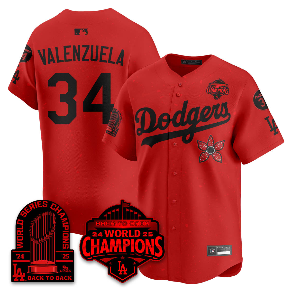 LAD 2025 Champions x Stranger Things x 9x Champs Vapor Premier Jersey - All Stitched-DTD