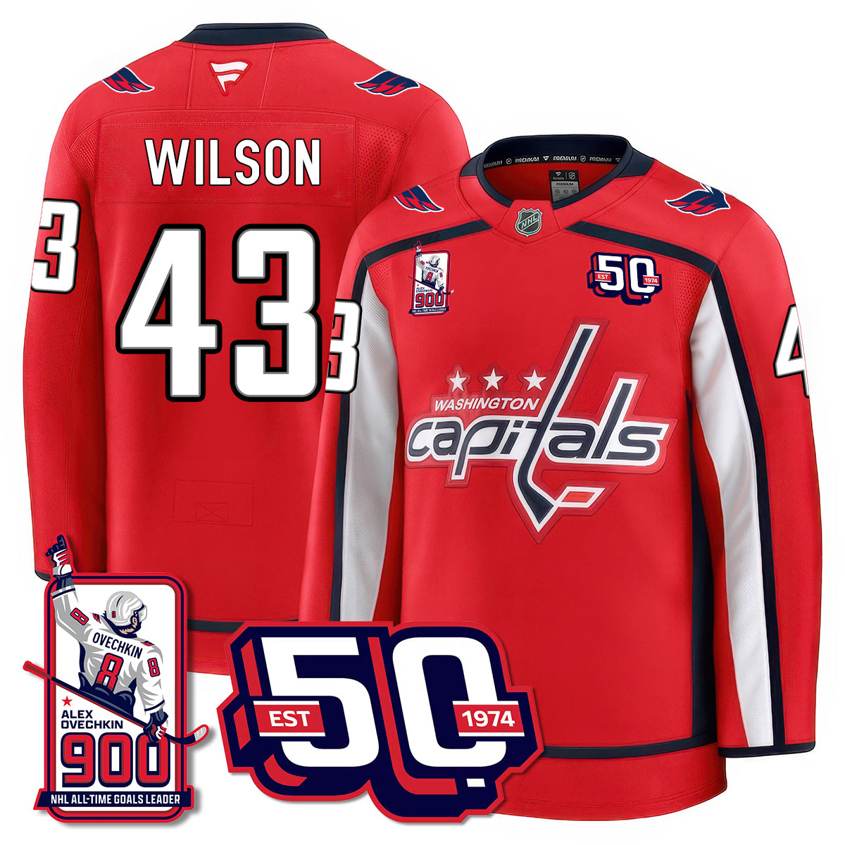 WSH 2025 Premium Jersey - 900 GOALS -  All Stitched-DTD
