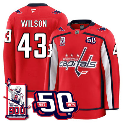 WSH 2025 Premium Jersey - 900 GOALS -  All Stitched-DTD