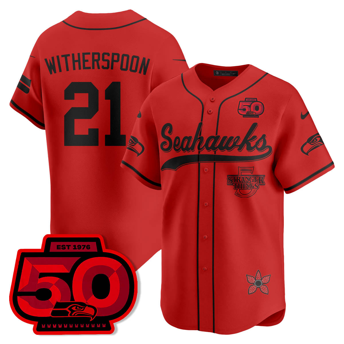 SEA Stranger Things Vapor Limited Baseball Jersey - All Stitched-DTD
