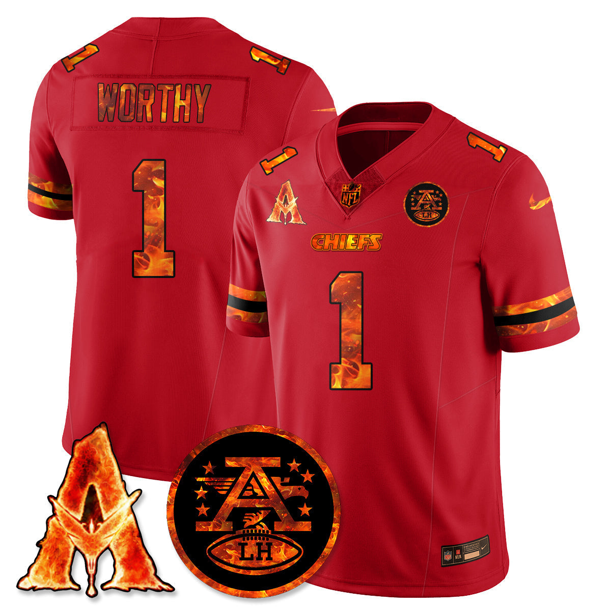 KC x Avatar 3 Fire and Ash Jersey - Stitched-DTD