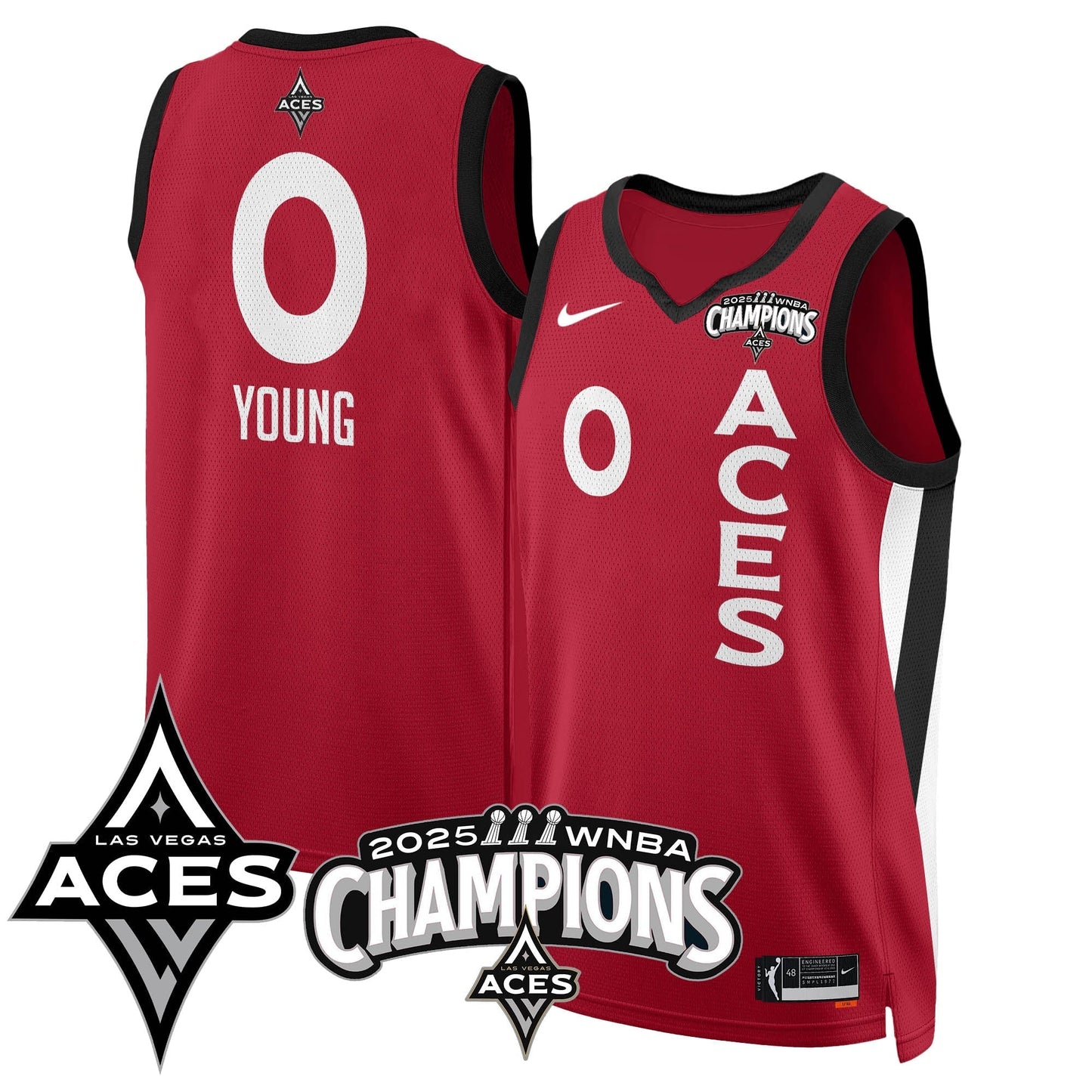 Las Vegas Aces 2025 WNBA Championship Jersey - All Stitched-DTD