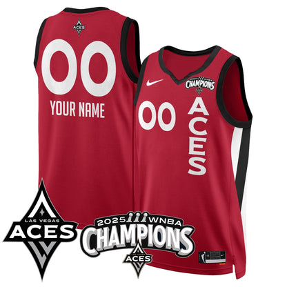 Las Vegas Aces 2025 WNBA Championship Custom Jersey - All Stitched-DTD