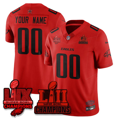 Custom Philadelphia Eagles Stranger Things Vapor Limited Jersey - All Stitched